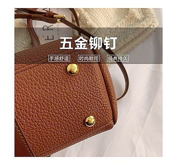 Tassel Handle Boston Doctor Shape Satchel