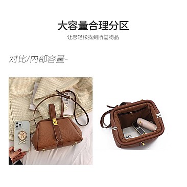 Tassel Handle Boston Doctor Shape Satchel