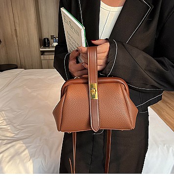 Tassel Handle Boston Doctor Shape Satchel
