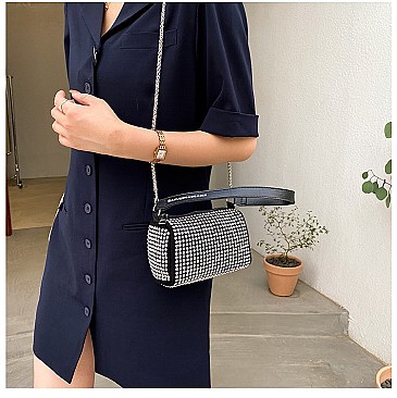 Sparkly Crystals Satchel - Cross-body Bag