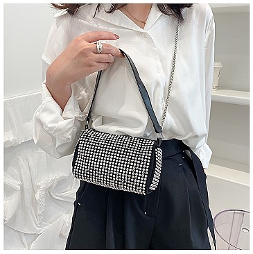 Sparkly Crystals Satchel - Cross-body Bag