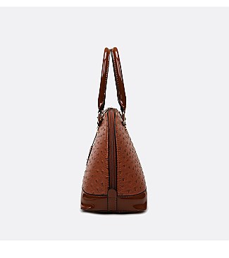 3 IN 1 Ostrich Dome Satchel Set