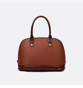 3 IN 1 Ostrich Dome Satchel Set
