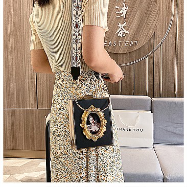 Oil Painting Boxy Satchel Shoulder Bag