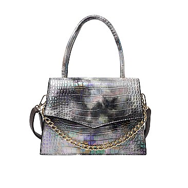 Crocodile Tie Dye Shoulder / Satchel Bag