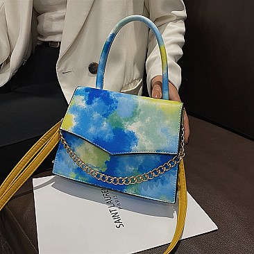 Tie Dye Multi Color Fancy Shoulder / Satchel Bag