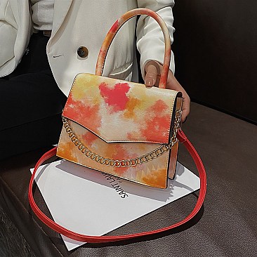 Tie Dye Multi Color Fancy Shoulder / Satchel Bag