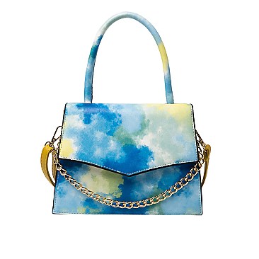 Tie Dye Multi Color Fancy Shoulder / Satchel Bag