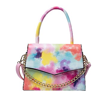 Tie Dye Multi Color Fancy Shoulder / Satchel Bag