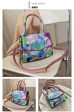 Tie Dye Multi Color Fancy Shoulder / Satchel Bag