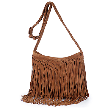 Both Side Fringed Large Size Messenger Bag