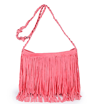 Both Side Fringed Large Size Messenger Bag