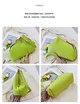 Metal Framed Clutch Shoulder Bag