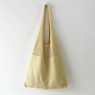 Soft Woven Tall Tote Shopping Bag