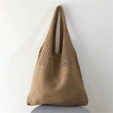 Soft Woven Tall Tote Shopping Bag