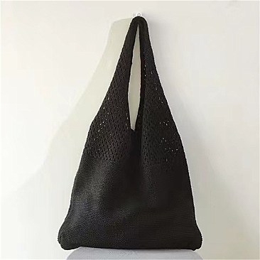 Soft Woven Tall Tote Shopping Bag