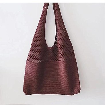 Soft Woven Tall Tote Shopping Bag