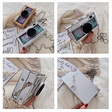 BOXY CAMERA CLUTCH BAG