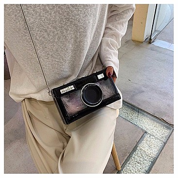 BOXY CAMERA CLUTCH BAG