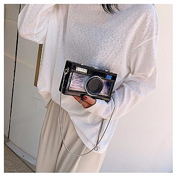 BOXY CAMERA CLUTCH BAG