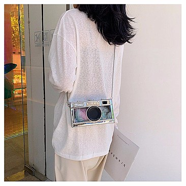 BOXY CAMERA CLUTCH BAG