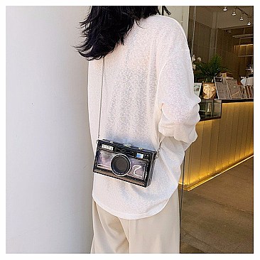 BOXY CAMERA CLUTCH BAG