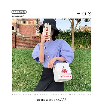 Chinese Food Box Figure Cross Body