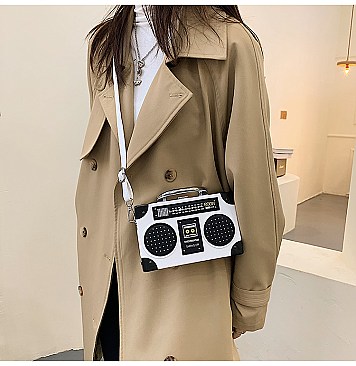 Mini Boombox Theme Novelty Bag