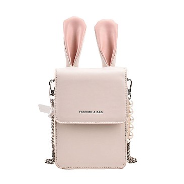 Bunny Ears Cross-Body Cell Phone Holder