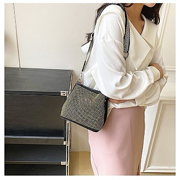 Stone Bucket Shoulder Bag With Wide Strap