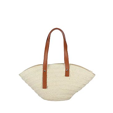 Straw Basket Satchel & Shoulder Bag