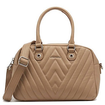 Designer David Jones Chevron Satchel