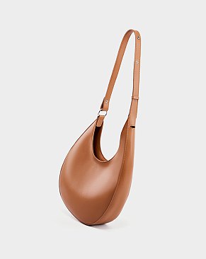 Genuine Leather Half moon Shoulder Bag