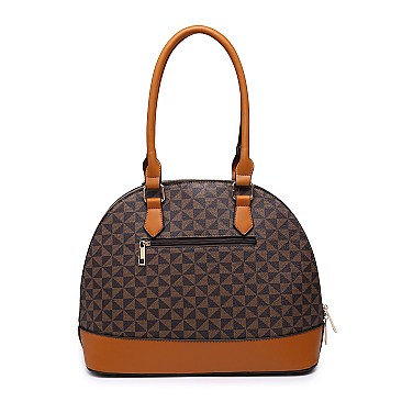 3 IN 1 MONOGRAM DOME SHAPED SATCHEL CROSSBODY AND WALLET SET 51913 Classic Bags Monogram Mezon Handbags
