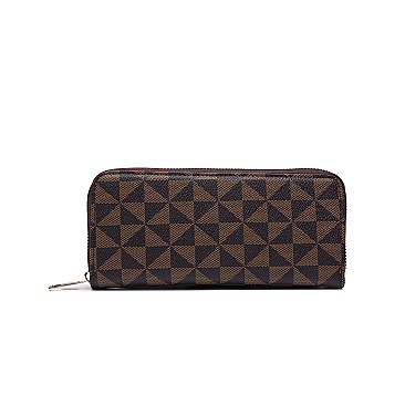 3 IN 1 MONOGRAM DOME SHAPED SATCHEL CROSSBODY AND WALLET SET