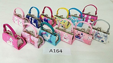 PACK OF 12 PCS ASSORTED COLOR DESIGNER MINI COIN PURSE