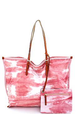 2 IN 1 DYE DESIGN TOTE BAG