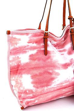 2 IN 1 DYE DESIGN TOTE BAG