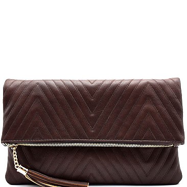 A048QA-LP Fashion Chevron Quilted Flap Envelop