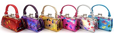 PACK OF 12 PCS ASSORTED COLOR DESIGNER MINI COIN PURSE