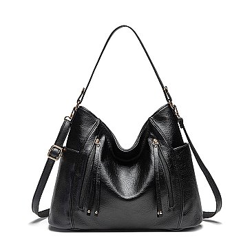 Side Pockets Hobo Shoulder Bag