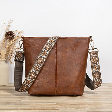 2-IN- 1 Guitar Strap Cross Body Bag With Pouch
