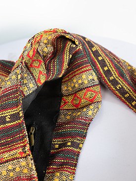 Aztec Print Knitted Crochet Shopping Shoulder Handbag