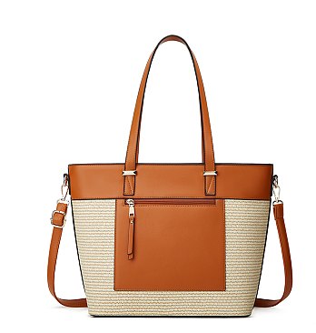 Fashion 3-in-1 Staw Shopper Set