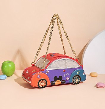 Car Figure Chain Strap Handbag