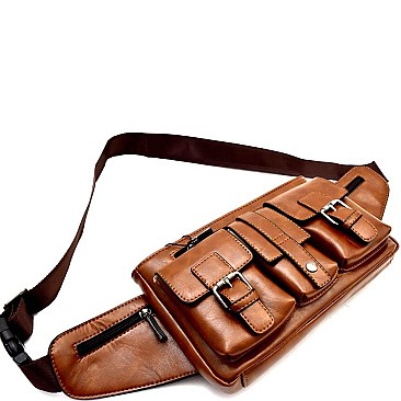 Unisex Multi-Pocket Fanny Pack Sling Bag MH-A9-1058