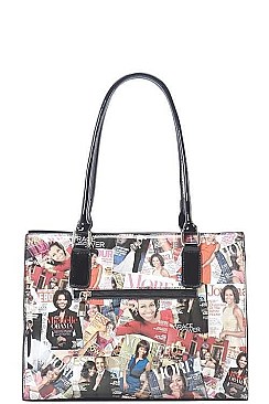 3 IN 1 DESIGNER MICHELLE OBAMA TOTE BAG SET