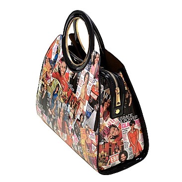 DESIGNER MICHELLE OBAMA 2 IN 1 HANDBAG SET