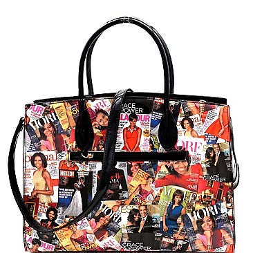 MICHELLE OBAMA SATCHEL HANEDBAGS WITH WALLET SET
