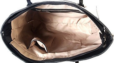 OBAMA MAGAZINE HANDBAGS, 3 IN 1 TWIN TOTE WALLET SET
